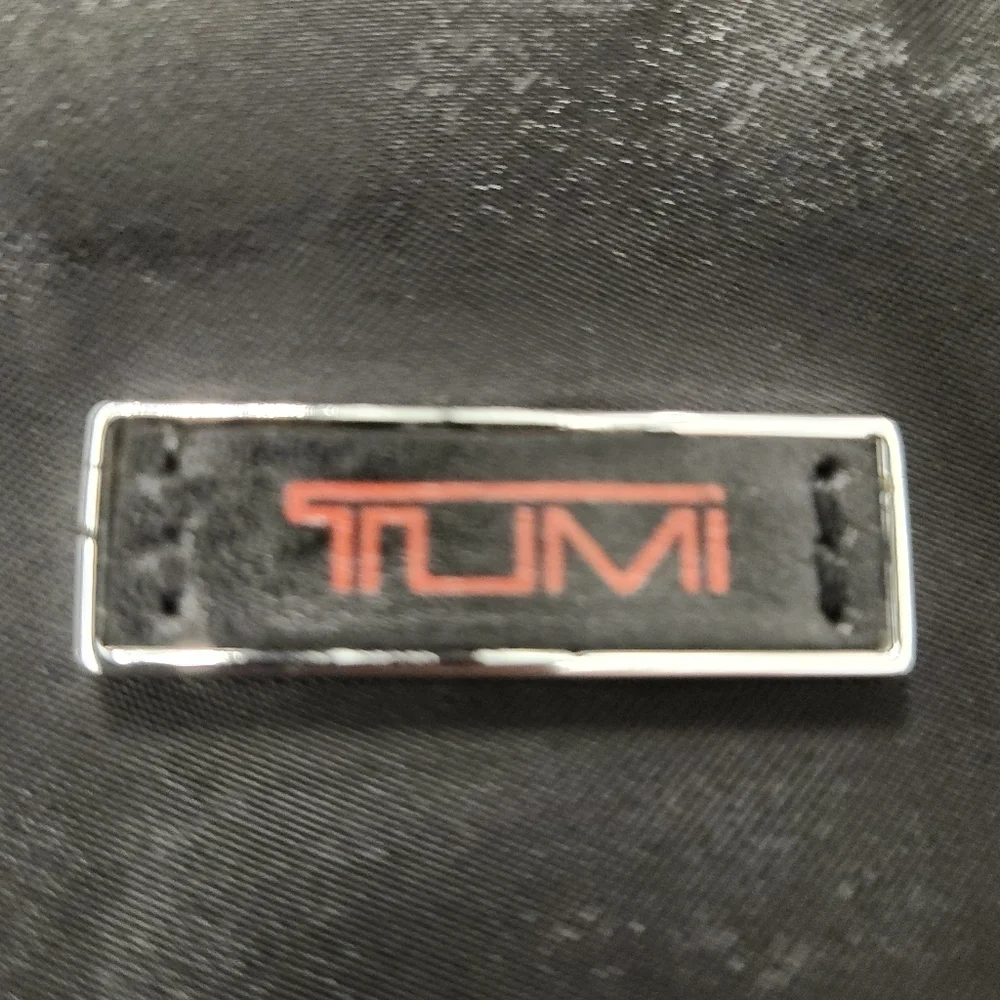 Tumi Black Nylon Crossbody Laptop Case